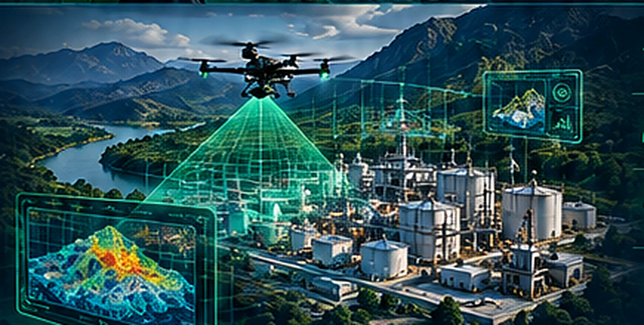 RPAS technology, industrial engineering and geospatial data visualization